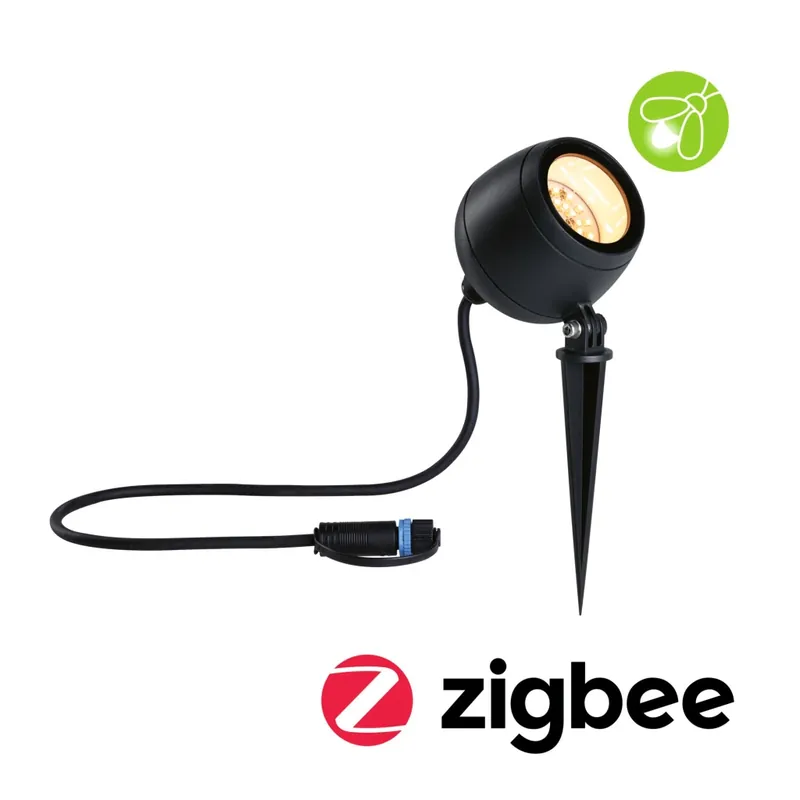 Paulmann Plug&Shine Kikolo, zahradní reflektor s trnem 6,2W LED Tunable White , antracit, IP65, ZigBee Tovární Cena