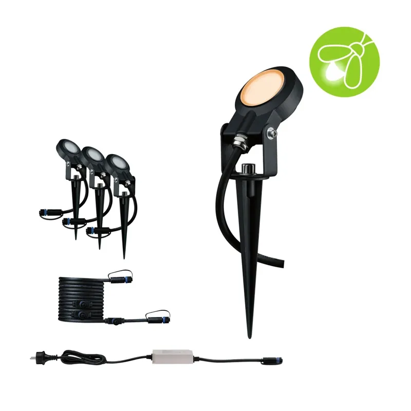 Odeslání Ihned Paulmann Plug&Shine Sting, základní set zahradních reflektorů 3x6,3W LED 2200K stmívatelné, IP67