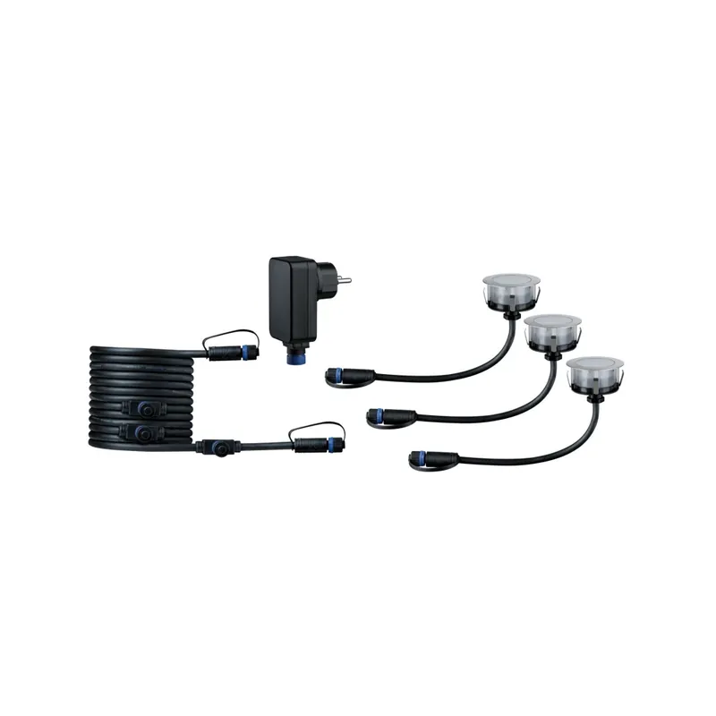 Paulmann Plug&Shine Floor, základní set zápustných svítidel do terasy 3x2W LED RGBW, IP67, ZigBee Novinka