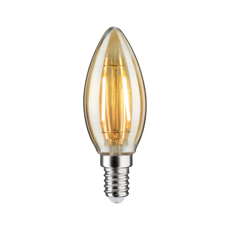 Aktuální Paulmann Plug&Shine zlatá žárovka E14 24VDC 2W 1900K, stmívatelná