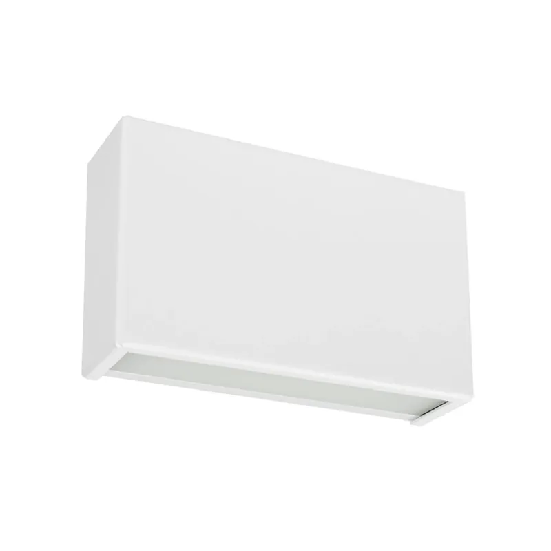 Tovární Cena Linea Light Box_W, bílé nástěnné svítidlo se svícením nahoru/dolů, 10W LED 2700K, délka 13,9cm