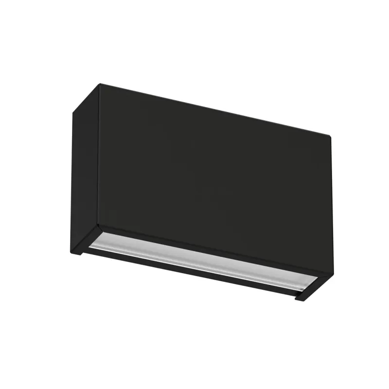 Linea Light Box_W, černé nástěnné svítidlo se svícením nahoru/dolů, 10W LED 2700K, délka 13,9cm Originální