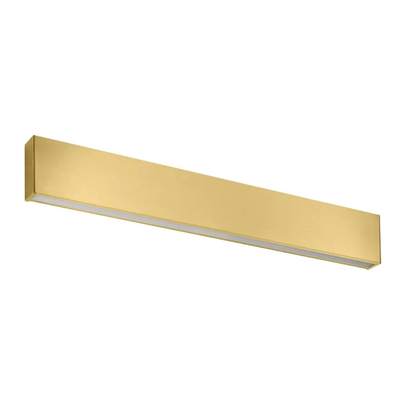 Linea Light Box_W, mosazné nástěnné svítidlo se svícením nahoru/dolů, 28W LED 2700K, délka 61,9cm Cenově Výhodný