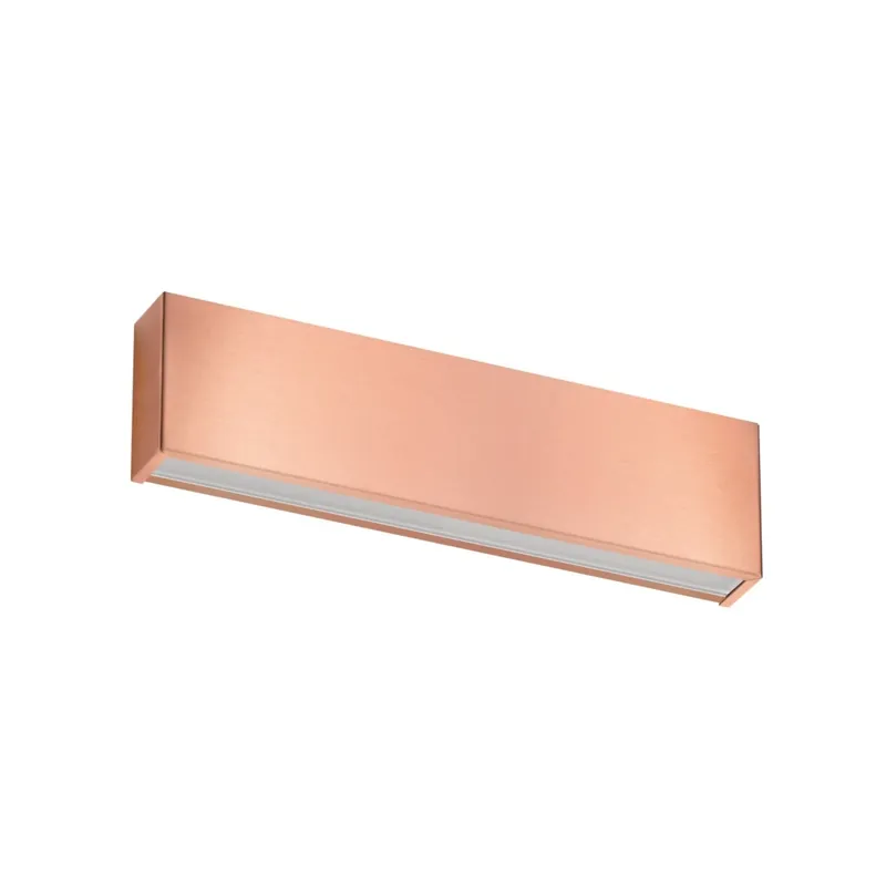 Sleva Linea Light Box_W1, měděné nástěnné svítidlo, 14W LED 2700K, délka 31,9cm