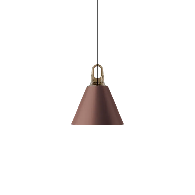 Značkový Lodes Jim Cone cluster, bronzové svítidlo se zlatým hákem, 1x25W LED E27, prům. 28cm
