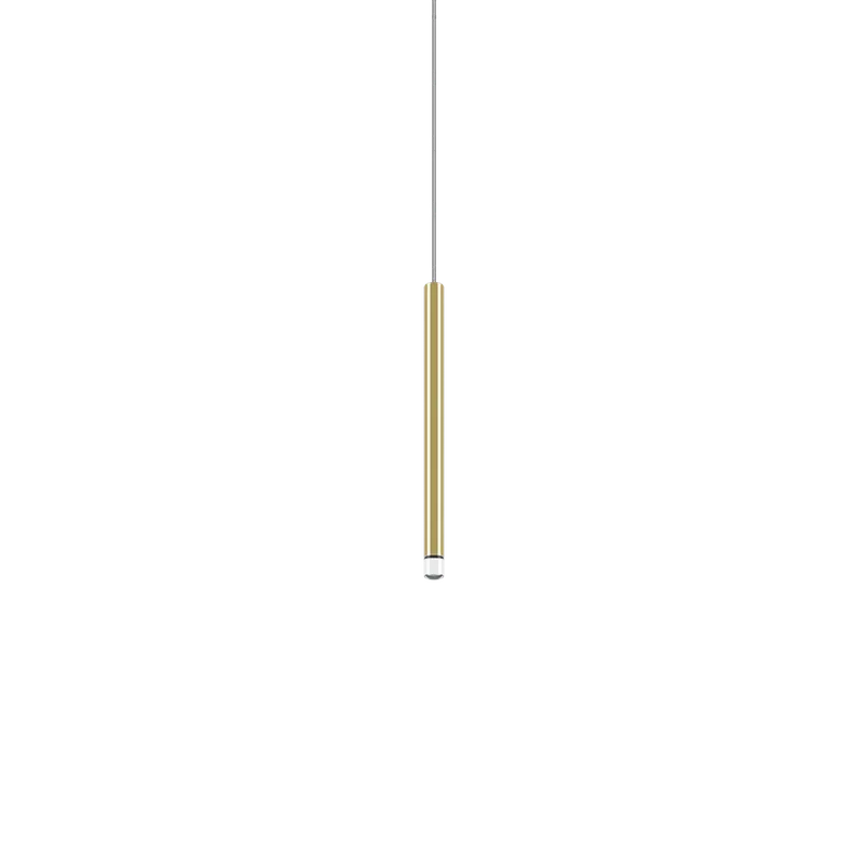 Lodes A-tube Nano Small cluster, zlaté závěsné svítidlo s čirým kabelem, 3W LED 3000K, 30cm Oblíbený