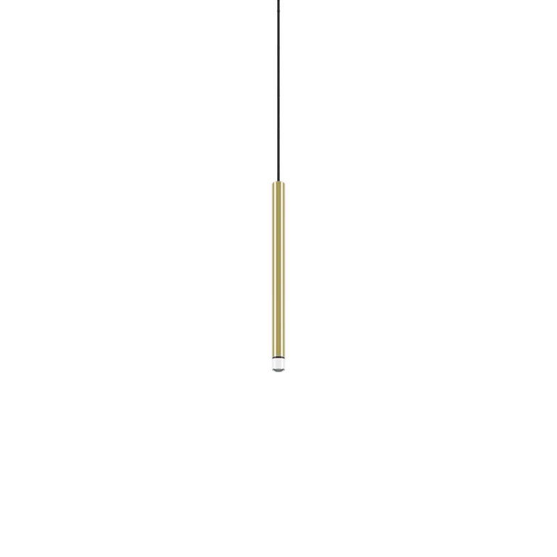 Speciální Cena Lodes A-tube Nano Small cluster, zlaté závěsné svítidlo s černým kabelem, 3W LED 2700K, 30cm
