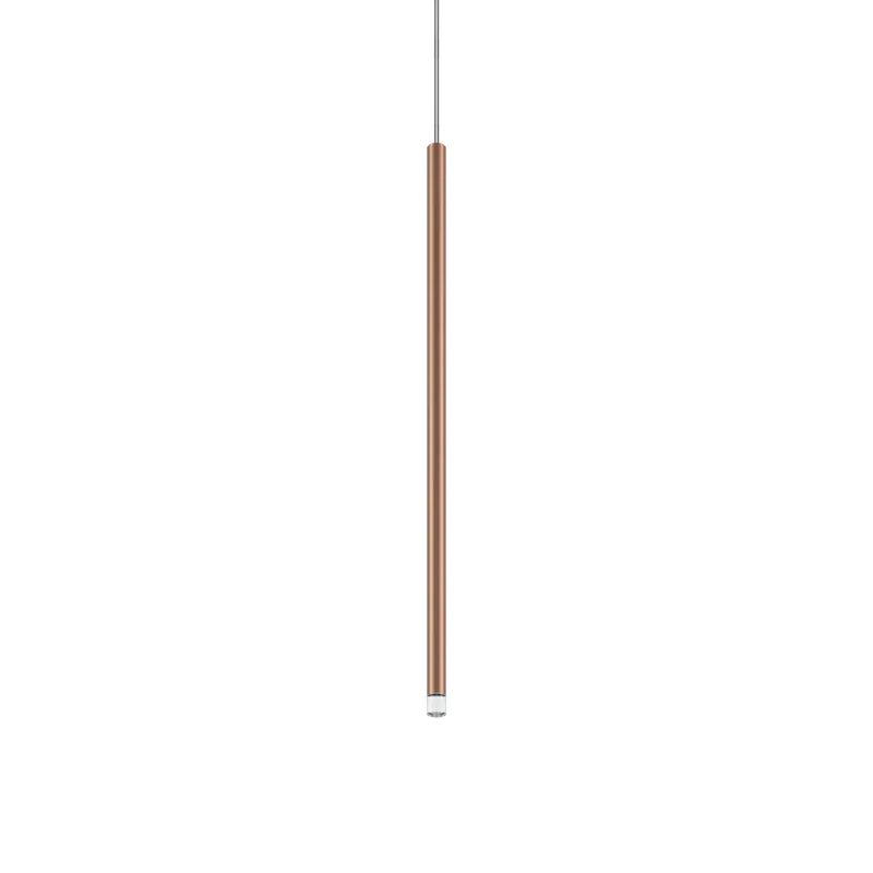 Hit Sezóny Lodes A-tube Nano Medium cluster, hnědé závěsné svítidlo s čirým kabelem, 3W LED 3000K, 60cm