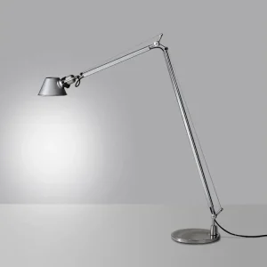 Tovární Cena Artemide Tolomeo Floor, Designová stojací lampa s vypínačem, leštěný hliník 1xE27