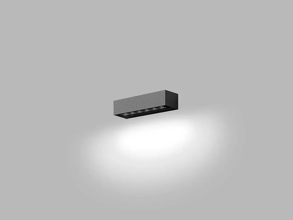 Sleva LED2 BENO 1, A NÁSTĚNNÉ SVÍTIDLO, ANTRACIT 7W 3000K