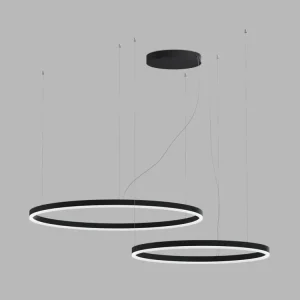 LED2 CIRCLE SET2, ZÁVĚSNÉ SVÍTIDLO, 104W 2CCT 3000/4000K RF - stmívání dálkovým ovladačem Nová Kolekce