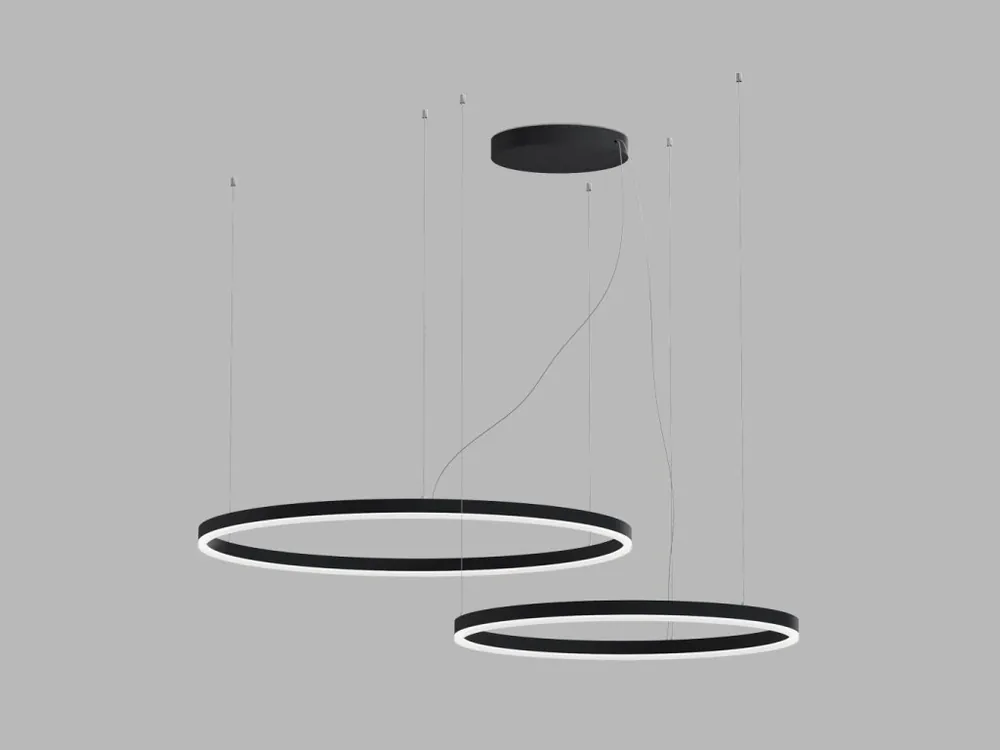 LED2 CIRCLE SET2, ZÁVĚSNÉ SVÍTIDLO, 104W 2CCT 3000/4000K RF - stmívání dálkovým ovladačem Nová Kolekce
