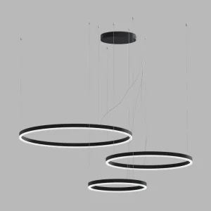 LED2 CIRCLE SET3, ZÁVĚSNÉ SVÍTIDLO, 136W 2CCT 3000/4000K RF - Stmívání pomocí dálkového ovladače Levný