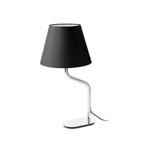 FARO BARCELONA ETERNA, STOLNÍ LAMPA, CHROM/ČERNÁ 1xE27 Výhodná Nabídka