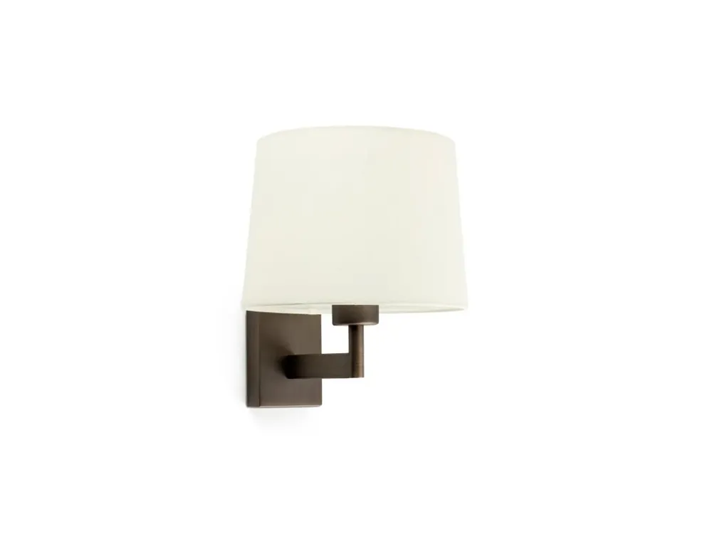 FARO BARCELONA ARTIS, NÁSTĚNNÁ LAMPA, BRONZOVÁ/BÉŽOVÁ 1xE27 Výprodej