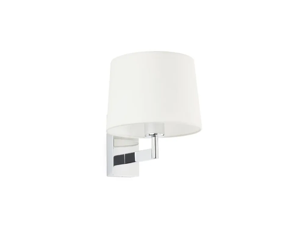 Cenový Hit FARO BARCELONA ARTIS, NÁSTĚNNÁ LAMPA, CHROM/BÍLÁ 1xE27