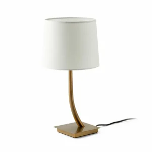 Koupit Online FARO BARCELONA REM, STOLNÍ LAMPA, BRONZ/BÍLÁ 1xE27