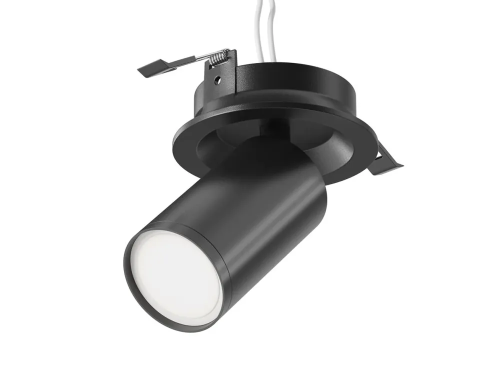 MAYTONI FOCUS S, ZAPUŠTĚNÉ SVÍTIDLO, ČERNÁ 1xGU10 Horká Nabídka