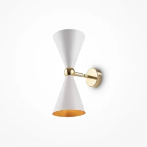 Nejlepší Volba MAYTONI VESPER, NÁSTĚNNÁ LAMPA, BÍLÁ/ZLATÁ 2xE14