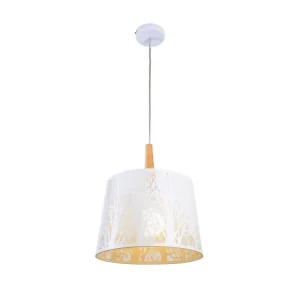 Akční Nabídka MAYTONI LANTERN, ZÁVĚSNÉ SVÍTIDLO, BÍLÁ/ZLATÁ, 1xE27