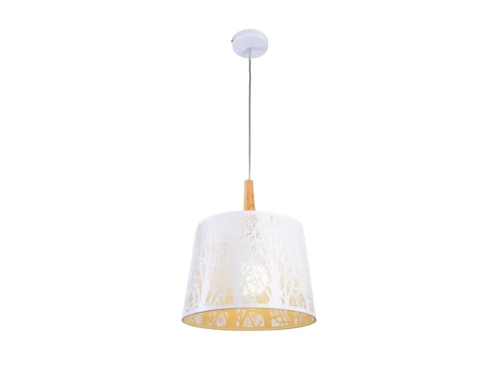 Akční Nabídka MAYTONI LANTERN, ZÁVĚSNÉ SVÍTIDLO, BÍLÁ/ZLATÁ, 1xE27