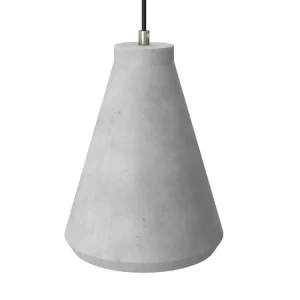 Časově Omezené CREATIVE CABLES - Funnel betonové stínidlo s kabelovou svorkou a objímkou (světlý/tmavý beton)