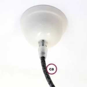 CREATIVE CABLES - Keramická stropní rozeta mini (bílá/bílá s efektem prasklin) Top Prodej