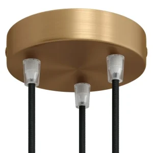 Must-Have CREATIVE CABLES - Kovová stropní rozeta 3 (matný-chrom, bronz, měď)