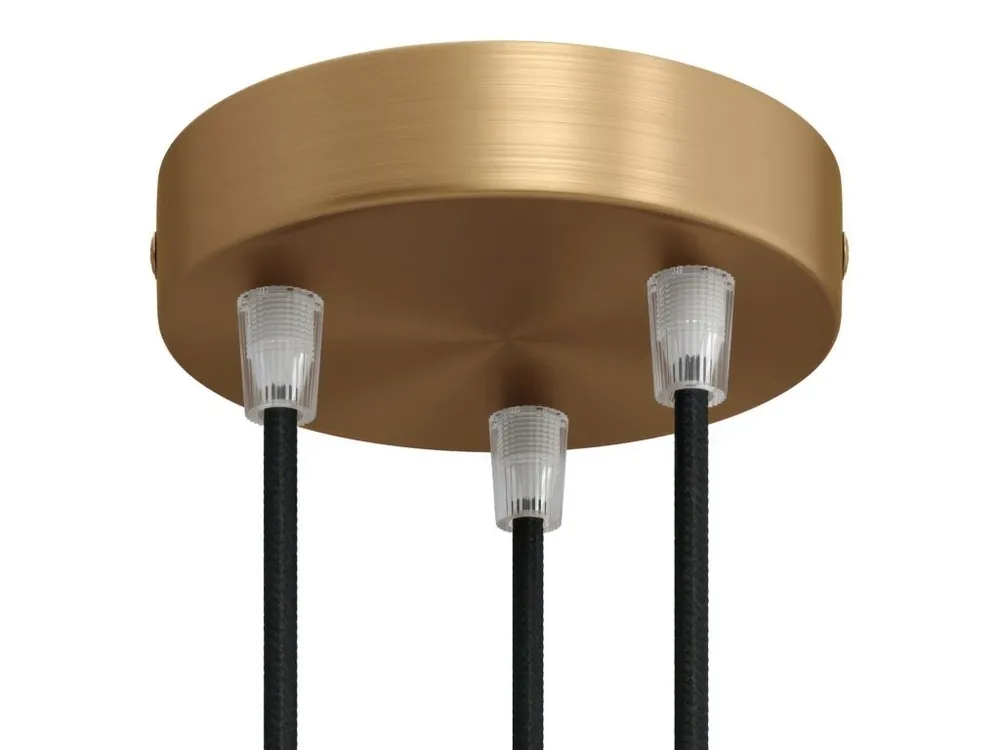 Must-Have CREATIVE CABLES - Kovová stropní rozeta 3 (matný-chrom, bronz, měď)