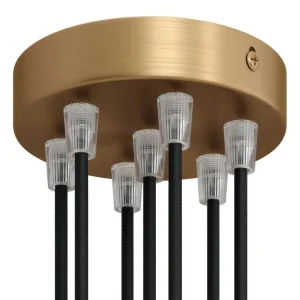 CREATIVE CABLES - Kovová stropní rozeta 7 (matný-chrom, bronz, měď) Omezená Nabídka