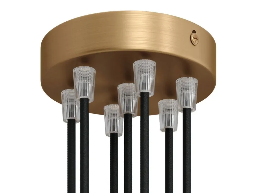 CREATIVE CABLES - Kovová stropní rozeta 7 (matný-chrom, bronz, měď) Omezená Nabídka