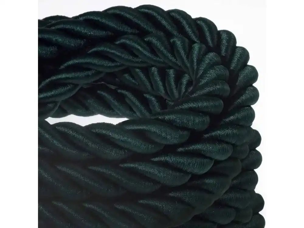 CREATIVE CABLES - 2XL Elektrický kabel 3x0,75 potažený textilií, průměr 24 mm (zelená) Akce