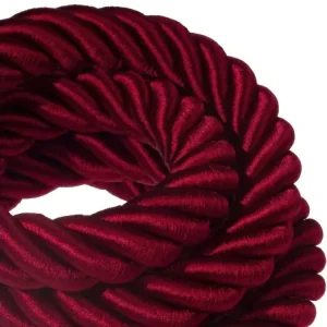 Přímo Od Výrobce CREATIVE CABLES - 3XL Elektrický kabel 3x0,75 potažený textilií, průměr 30 mm (bordon)