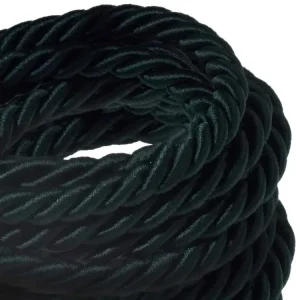 Originální CREATIVE CABLES - XL Elektrický kabel 3x0,75 potažený textilií, průměr 16 mm (zelená)