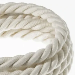 CREATIVE CABLES - XL Elektrický kabel 3x0,75 potažený bavlnou, průměr 16 mm (bílá) Objednat Nyní