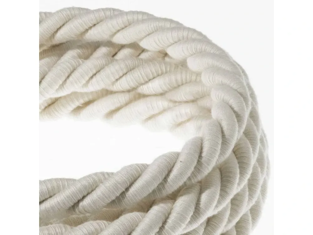 CREATIVE CABLES - XL Elektrický kabel 3x0,75 potažený bavlnou, průměr 16 mm (bílá) Objednat Nyní