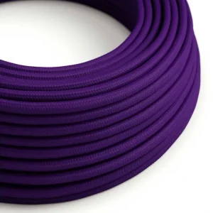 Must-Have Hedvábný textilní elektrický kabel RM14 (fialová)