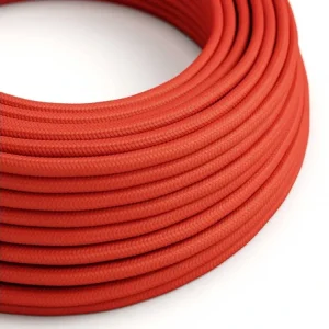 Hedvábný textilní elektrický kabel RM09 (červená) Akční Nabídka