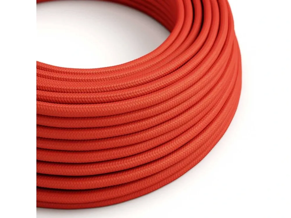 Hedvábný textilní elektrický kabel RM09 (červená) Akční Nabídka