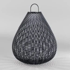 MAYTONI PLET, DEKORATIVNÍ ZAHRADNÍ SVÍTIDLO LED 5W, ČERNÁ RATAN 45CM, IP65 Originální