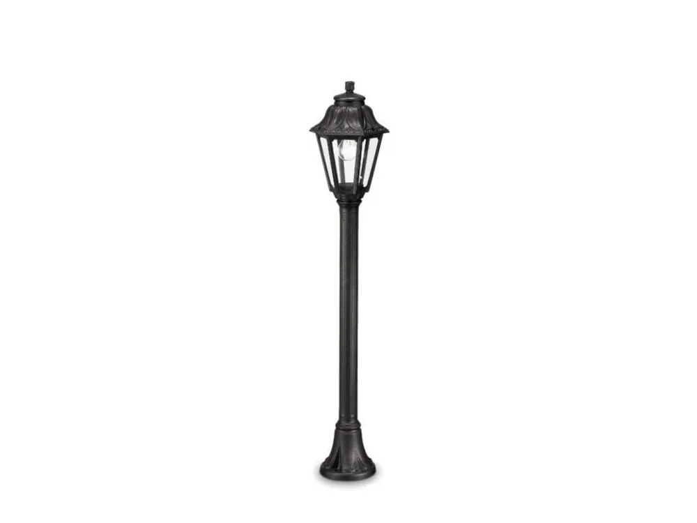 Hit Sezóny Venkovní sloupek Ideal Lux Anna PT1 small nero 101514 bílý IP44 - IDEALLUX
