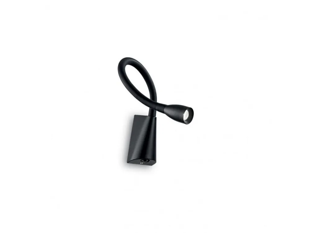 LED Nástěnná lampička Ideal Lux Goose AP1 nero 142692 černá - IDEALLUX Cenově Výhodný