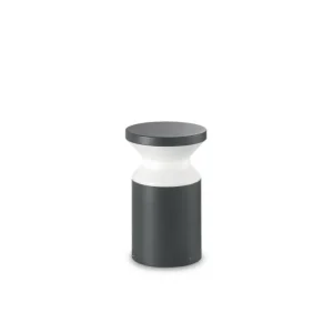 Víkendová Akce Venkovní sloupkové svítidlo Ideal Lux Torre PT1 Small antracite 158891 šedé 22cm IP44 - IDEALLUX