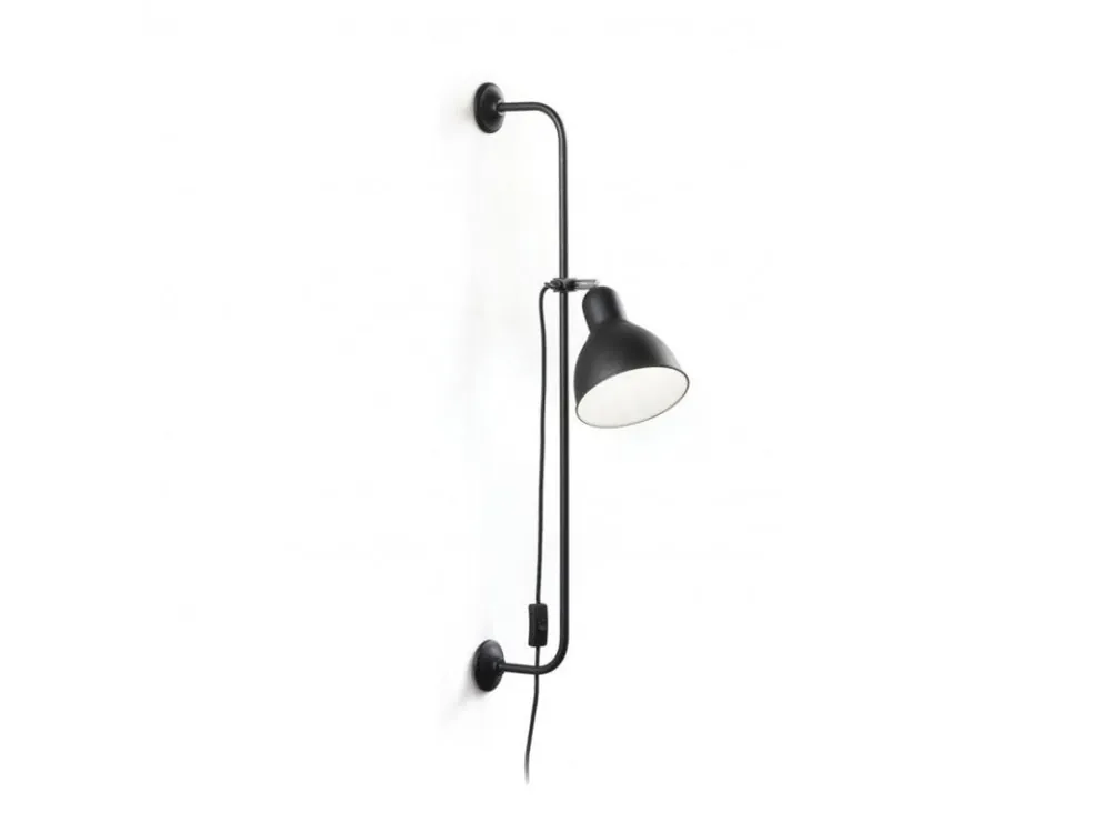 Nástěnná lampa Ideal Lux Shower AP1 nero 179643 černá - IDEALLUX Vrácení Zdarma