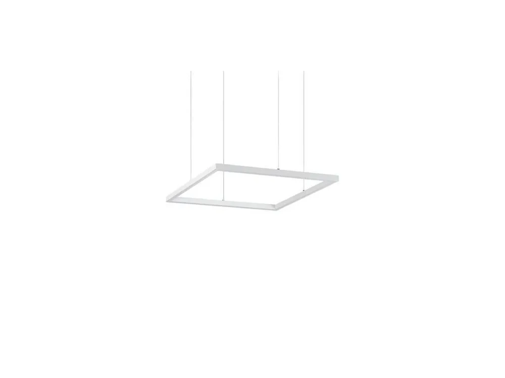 Akční Cena LED Závěsné svítidlo Ideal Lux ORACLE SLIM D50 SQUARE BK 3000K 259154 33W 2650lm 3000K IP20 50cm hranaté bílé - IDEALLUX