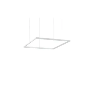 LED Závěsné svítidlo Ideal Lux ORACLE SLIM D70 SQUARE WH 3000K 259178 41W 3300lm 3000K IP20 70cm hranaté bílé - IDEALLUX Odeslání Ihned