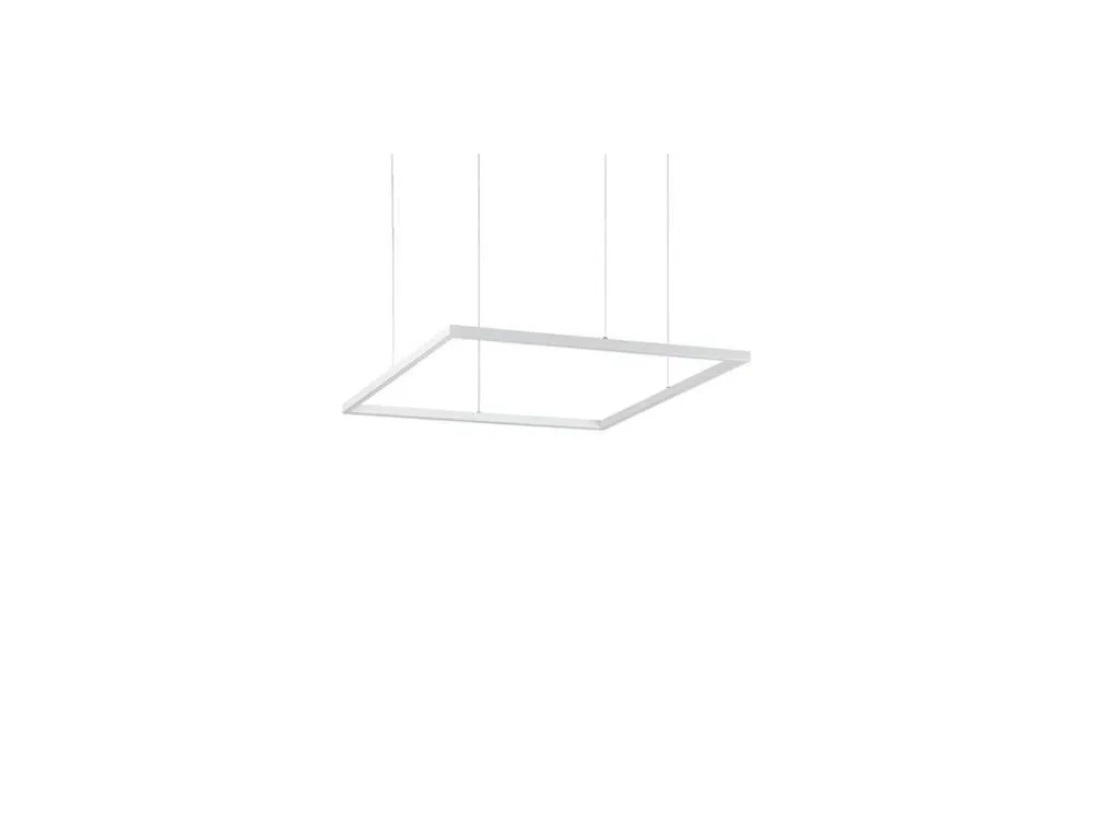 LED Závěsné svítidlo Ideal Lux ORACLE SLIM D70 SQUARE WH 3000K 259178 41W 3300lm 3000K IP20 70cm hranaté bílé - IDEALLUX Odeslání Ihned