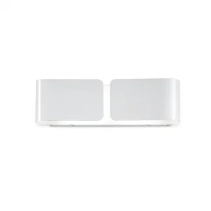 Víkendová Akce Nástěnné svítidlo Ideal Lux Clip AP2 small bianco 014166 bílé 44cm - IDEALLUX