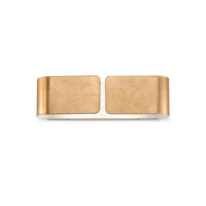 Nástěnné svítidlo Ideal Lux Clip AP2 small oro 088266 zlaté 44cm - IDEALLUX Časově Omezené