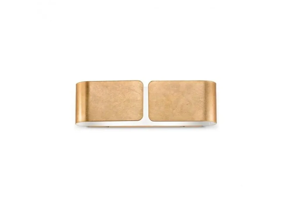 Nástěnné svítidlo Ideal Lux Clip AP2 small oro 088266 zlaté 44cm - IDEALLUX Časově Omezené